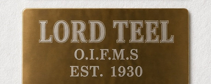 Sample engraving in Gothic / Old West style