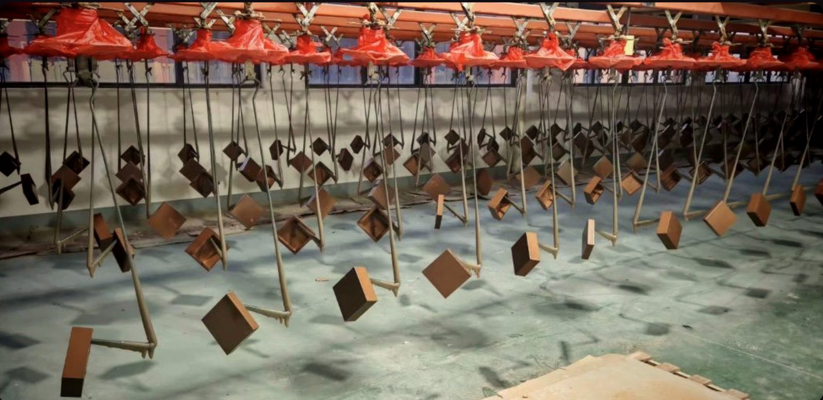 Manufacturing documentation photographed during production